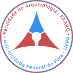 Logotipo da Faculdade de Arquivologia da Universidade Federal do Pará, 500 pixels de altura, 500 pixels de largura, fundo branco e 300 pontos por polegada.